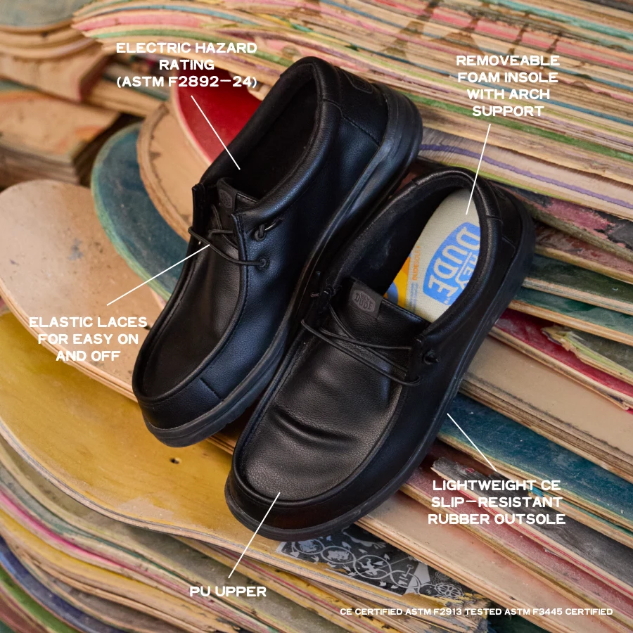 Wendy Work CE Classic Slip Resistant Wide - Black 2 Wendy Work CE Classic Slip Resistant Wide - Black - Image 2