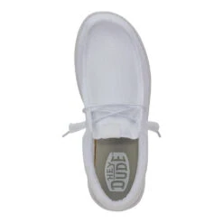 Wally Funk Mono - White -Austins Shoes Store 40011 100 WALLY FUNK MONO WHITE LEFT TOP