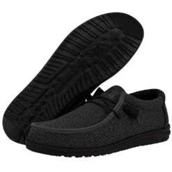 Wally Sox Micro - Total Black -Austins Shoes Store 40019 0XJ WALLY SOX MICRO TOTAL BLACK LEFT 3