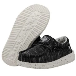 Wally Toddler Stretch - Black -Austins Shoes Store 40035 001 WALLY TODDLER STRETCH BLACK LEFT 3