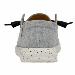 Wendy Chambray - White Light Blue -Austins Shoes Store 40058 4ND WENDY CHAMBRAY WHITE BLUE LEFT BACK