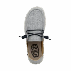 Wendy Chambray - White Light Blue -Austins Shoes Store 40058 4ND WENDY CHAMBRAY WHITE BLUE LEFT TOP