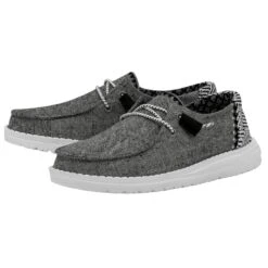 Wendy Chambray Woven - Onyx 9 Wendy Chambray Woven - Onyx -Austins Shoes Store 40059 09U WENDY CHAMBRAY WOVEN ONYX LEFT 2