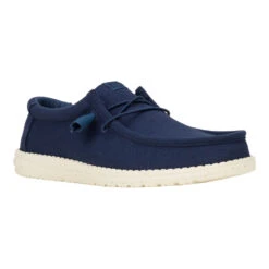 Wally Canvas - Navy -Austins Shoes Store 40375 410 WALLYCANVAS NAVY RIGHT 3QTR conversion1