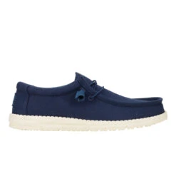 Wally Canvas - Navy -Austins Shoes Store 40375 410 WALLYCANVAS NAVY RIGHT SIDE conversion1