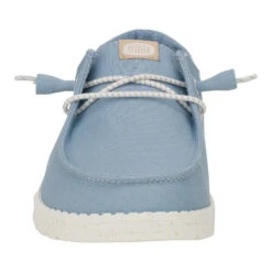 Wendy Canvas - Dusty Blue -Austins Shoes Store 40386 49R WENDYCANVAS DUSTYBLUE FRONT conversion1