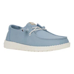 Wendy Canvas - Dusty Blue -Austins Shoes Store 40386 49R WENDYCANVAS DUSTYBLUE RIGHT 3QTR conversion1