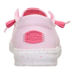 Wendy Canvas - Light Pink -Austins Shoes Store 40386 6JN WENDYCANVAS LIGHT PINK BACK conversion1