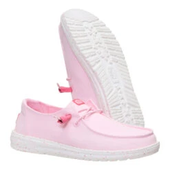 Wendy Canvas - Light Pink -Austins Shoes Store 40386 6JN WENDYCANVAS LIGHT PINK PAIR BOTTOM conversion1