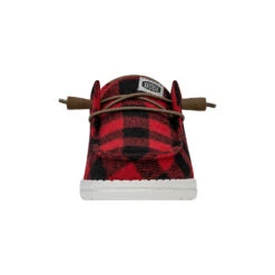 Wendy Buffalo Plaid - Red And Black Plaid -Austins Shoes Store 40617 643 WENDYBUFFALOPLAID REDBLACK LEFTFRONT conversion1