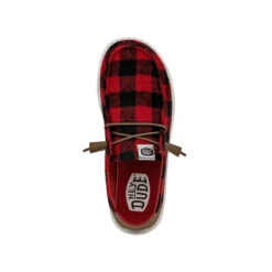 Wendy Buffalo Plaid - Red And Black Plaid -Austins Shoes Store 40617 643 ALT120 conversion1