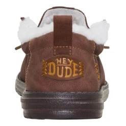 Wally Warmth - Brown/Brown -Austins Shoes Store 40627 21D WALLYWARMTH BROWNBROWM BACK conversion1