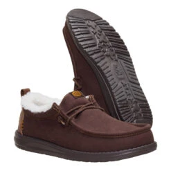Wally Warmth - Brown/Brown -Austins Shoes Store 40627 21D WALLYWARMTH BROWNBROWM PAIR BOTTOM conversion1