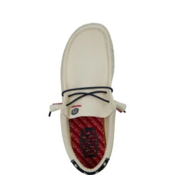 Wally Americana - Off White -Austins Shoes Store 40687 1LB WALLY AMERICANA OFF WHITE LEFT TOP conversion1