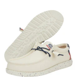 Wally Americana - Off White -Austins Shoes Store 40687 1LB WALLY AMERICANA OFF WHITE PAIR BOTTOM conversion1