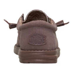 Wally Stretch Canvas - Deep Taupe -Austins Shoes Store 40700 0PO WALLYSTRETCHCANVAS DEEPTAUPE BACK conversion1