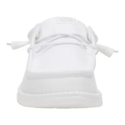 Wally Stretch Canvas - White/White -Austins Shoes Store 40700 143 WALLYSTRETCHCANVAS WHITE WHITE FRONT