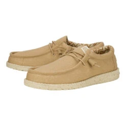 Wally Stretch Canvas - Tan 9 Wally Stretch Canvas - Tan -Austins Shoes Store 40700 265 WALLY STRETCH CANVAS TAN LEFT PAIR