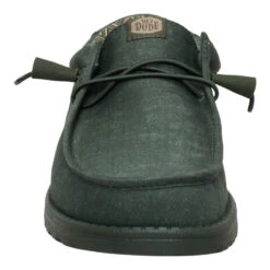 Wally Stretch Canvas - Deep Green 10 Wally Stretch Canvas - Deep Green -Austins Shoes Store 40700 3TJ WALLYSTRETCHCANVAS DEEPGREEN FRONT