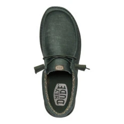Wally Stretch Canvas - Deep Green 12 Wally Stretch Canvas - Deep Green -Austins Shoes Store 40700 3TJ WALLYSTRETCHCANVAS DEEPGREEN TOP conversion1