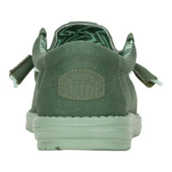 Wally Stretch Canvas - Duck Green/Iceberg Green -Austins Shoes Store 40700 3YQ WALLYSTRETCHCANVAS DUCKGREEN ICEBERGGREEN BACK conversion1