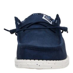 Wally Stretch Canvas - Navy 9 Wally Stretch Canvas - Navy -Austins Shoes Store 40700 410 WALLY CANVAS NAVY LEFT FRONT d70613ea 0c1f 4999 806b 1350b4981fe7