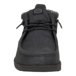 Wally Mid Stretch Canvas - Black/Black -Austins Shoes Store 40701 060 WALLYMIDSTRETCHCANVAS BLACK BLACK FRONT
