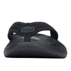 Myers Flip Classic - Black/Black -Austins Shoes Store 40721 060 MYERS FLIP CLASSIC BLACK BLACK LEFT FRONT conversion1
