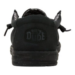 Wendy Stretch Canvas - Black/Black -Austins Shoes Store 40902 060 WENDY CANVAS BLACK BLACK LEFT BACK