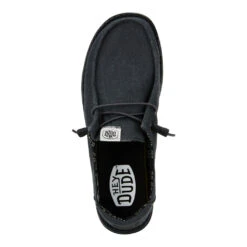 Wendy Stretch Canvas - Black/Black -Austins Shoes Store 40902 060 WENDY CANVAS BLACK BLACK LEFT TOP