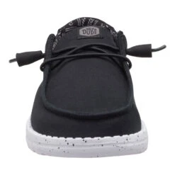 Wendy Stretch Canvas - Black Odyssey -Austins Shoes Store 40902 0YF WENDYSTRETCHCANVAS BLACKODYSSEY FRONT conversion1