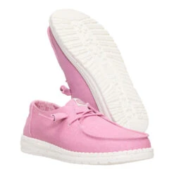 Wendy Stretch Canvas - Foxglove Pink -Austins Shoes Store 40902 79S WENDYSTRETCHCANVAS FOXGLOVEPINK PAIR BOTTOM conversion1