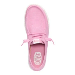 Wendy Stretch Canvas - Foxglove Pink -Austins Shoes Store 40902 79S WENDYSTRETCHCANVAS FOXGLOVEPINK TOP conversion1