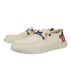 Wendy Americana - Off White 9 Wendy Americana - Off White -Austins Shoes Store 41096 1LB WENDY AMERICANA OFF WHITE PAIR SIDE conversion1