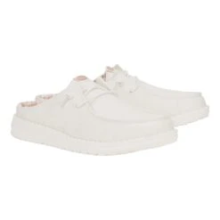 Wendy Slip Classic - White -Austins Shoes Store 41269 100 WENDYSLIPCLASSIC WHITE PAIR