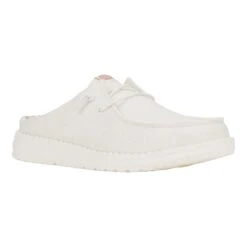Wendy Slip Classic - White -Austins Shoes Store 41269 100 WENDYSLIPCLASSIC WHITE RIGHT 3QTR