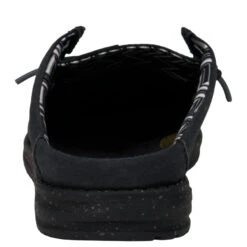 Wally Slip Stretch Canvas - Black/Black -Austins Shoes Store 41293 060 WALLY SLIP CANVAS BLACK BLACK LEFT BACK conversion1