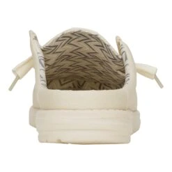 Wally Slip Stretch Canvas - Bone White 12 Wally Slip Stretch Canvas - Bone White -Austins Shoes Store 41293 1UG WALLYSLIPSTRETCHCANVAS BONEWHITE BACK