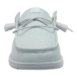 Wally Slip Stretch Canvas - Puritan Grey -Austins Shoes Store 41293 1VV WALLYSLIPSTRETCHCANVAS PURITANGREY FRONT conversion1