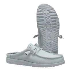 Wally Slip Stretch Canvas - Puritan Grey -Austins Shoes Store 41293 1VV WALLYSLIPSTRETCHCANVAS PURITANGREY PAIR BOTTOM conversion1