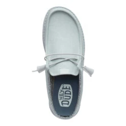 Wally Slip Stretch Canvas - Puritan Grey -Austins Shoes Store 41293 1VV WALLYSLIPSTRETCHCANVAS PURITANGREY TOP conversion1