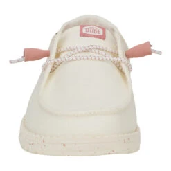 Wendy Canvas Mono - Egret -Austins Shoes Store 41328 0LA WENDYCANVASMONO EGRET FRONT conversion1