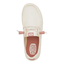 Wendy Canvas Mono - Egret -Austins Shoes Store 41328 0LA WENDYCANVASMONO EGRET TOP conversion1