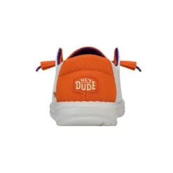 Wendy Clemson - Clemson Orange/White -Austins Shoes Store 41333 127 WENDYCLEMSON WHITEORANGE LEFTBACK