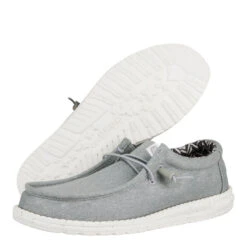 Wally Stretch Canvas Wide - Light Grey -Austins Shoes Store 41785 007 WallyStretchCanvasWide LightGrey PAIR BOTTOM conversion1 49091787 dd87 4d99 994f 6f7488896de2