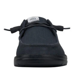 Wendy Stretch Canvas Wide - Black/Black -Austins Shoes Store 41804 060 WENDY CANVAS BLACK BLACK LEFT FRONT1 conversion1
