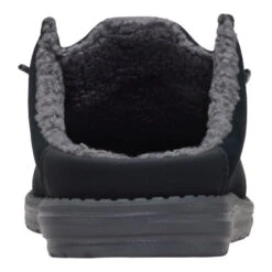 Wally Slip Warmth - Black/Smoke Grey -Austins Shoes Store 41869 0PM WALLYSLIPWARMTH BLACKSMOKEGREY BACK conversion1