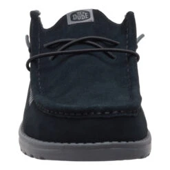 Wally Slip Warmth - Black/Smoke Grey -Austins Shoes Store 41869 0PM WALLYSLIPWARMTH BLACKSMOKEGREY FRONT conversion1