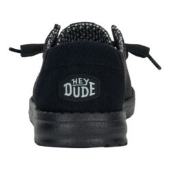 Wendy Stretch Sox - Black/Black -Austins Shoes Store 41878 060 WENDY STRETCH MESH BLACK BLACK LEFT BACK