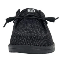 Wendy Stretch Sox - Black/Black -Austins Shoes Store 41878 060 WENDY STRETCH MESH BLACK BLACK LEFT FRONT